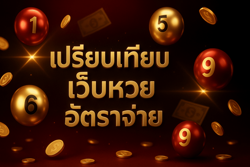 เปรียบเทียบ เว็บหวย อัตราจ่าย